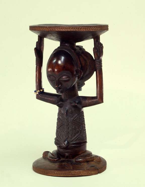 Siège cariatide, Luba © Courtesy of the Penn Museum, object no. AF5121