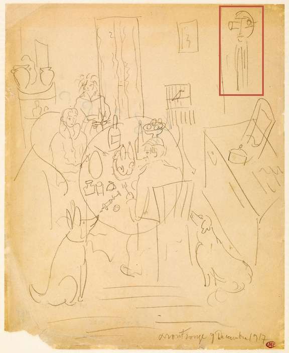 Pablo Picasso, La salle à manger de l’artiste à Montrouge, 9 décembre 1917.	© RMN-Grand Palais (Musée national Picasso-Paris) / Mathieu Rabeau