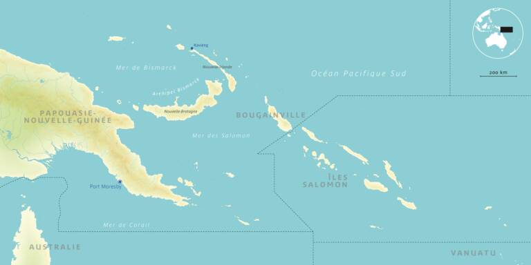 La Papouasie-Nouvelle-Guinée et l’île de la Nouvelle-Irlande © Thierry Renard