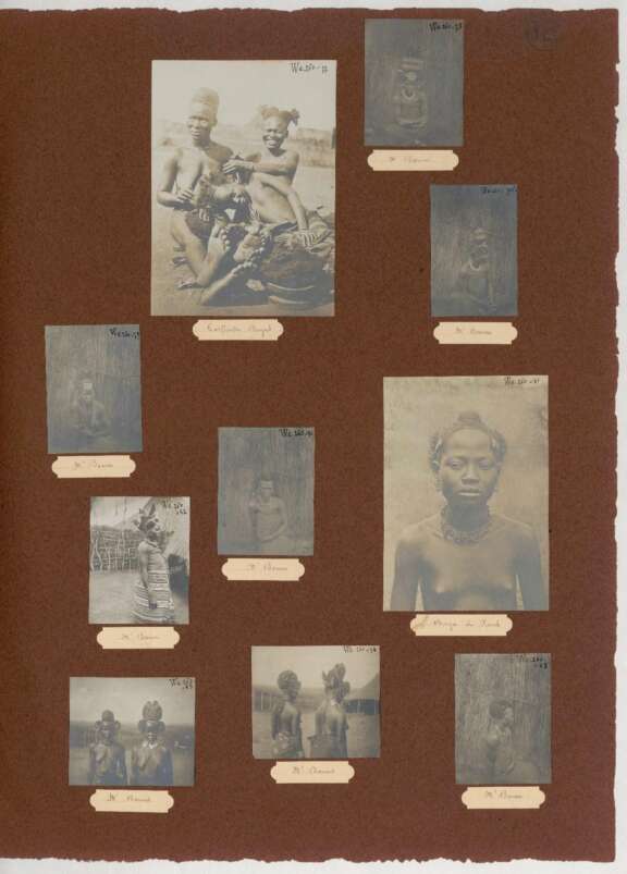 Female headdresses and Gbaya and M’Boum hairstylists, Cameroon or Central African Republic. © Société de Géographie/BnF
