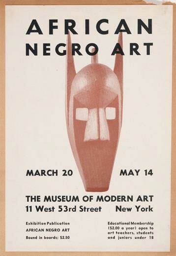 Affiche de l’exposition African Negro Art, MoMA, 1935 © Archives du MoMA, New York