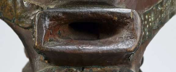 Detail of the mouth of the Songye nkishi © musée du quai Branly - Jacques Chirac, photo Claude Germain