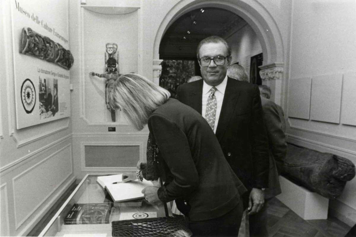 Paolo Morigi at the inauguration of the Museo delle Culture in the Heleneum (Lugano), 23rd September 1989 © 2020 FCM/MUSEC Lugano