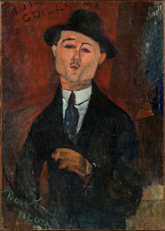 Amedeo Modigliani, Paul Guillaume, Novo Pilota, 1915. Musée de l’Orangerie, Paris © RMN-Grand Palais (musée de l'Orangerie) / Hervé Lewandowski