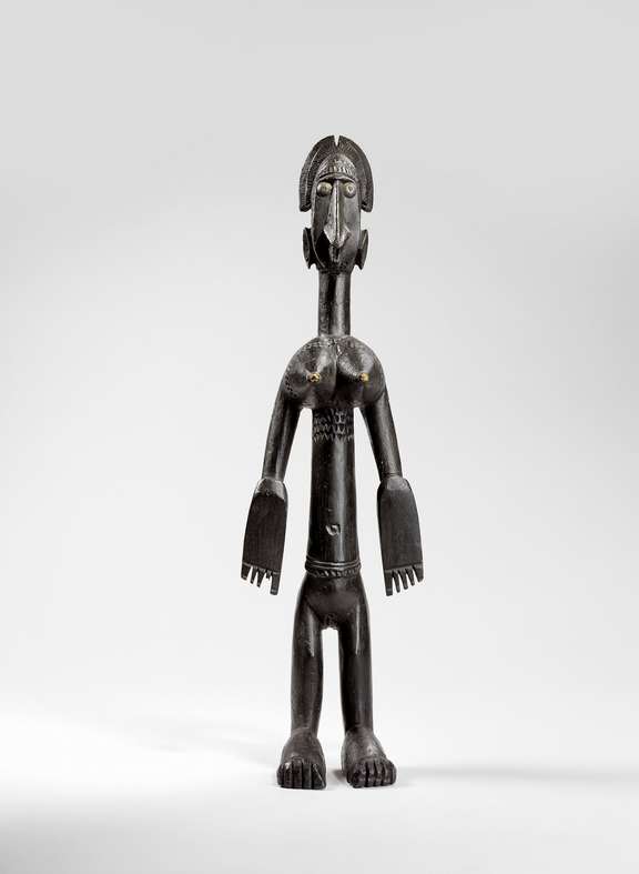 Statuette féminine Jonyeleni (« petite nyele du "Jo" »)  Mali, région de Ségou. Population bamana. © musée du quai Branly - Jacques Chirac, photo Claude Germain