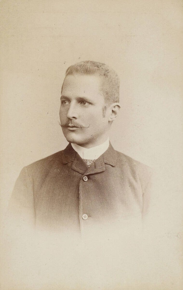 Portrait d’Hans Meyer, photographié par Wilhelm Höffert, 1888. Bibliothèque nationale de France, département Société de Géographie, Paris. © Société de Géographie/BnF